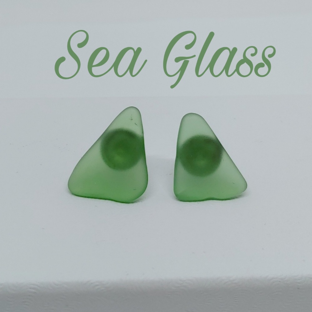 Sea glass earrings